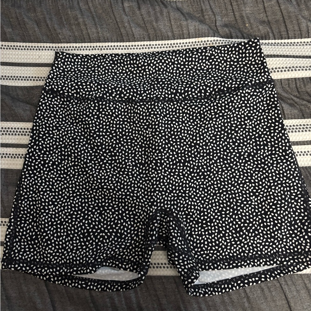 BuffBunny Black and White Bike Shorts